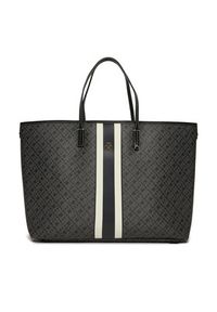 TOMMY HILFIGER - Tommy Hilfiger Torebka Th Monoplay Le Maxi Tote AW0AW17697 Czarny. Kolor: czarny. Materiał: skórzane #4