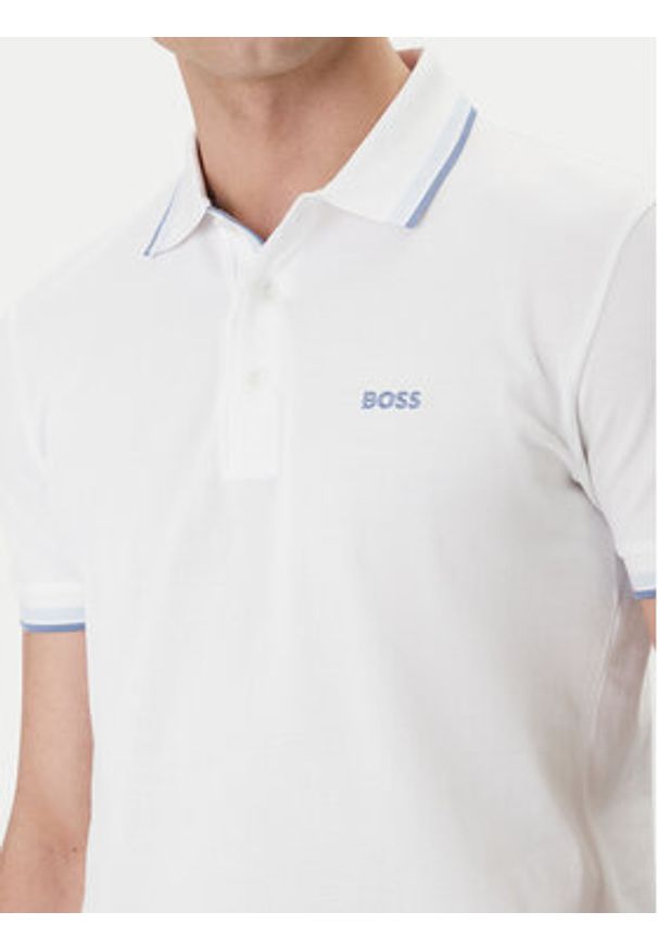 BOSS Polo Paddy 50469055 Beżowy Regular Fit. Typ kołnierza: polo. Kolor: beżowy. Materiał: bawełna