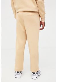 Sixth June spodnie dresowe kolor beżowy gładkie. Kolor: beżowy. Materiał: dresówka. Wzór: gładki #2