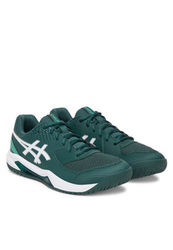 Asics Buty do tenisa Gel-Dedicate 8 1041A408 Zielony. Kolor: zielony. Materiał: skóra. Sport: tenis