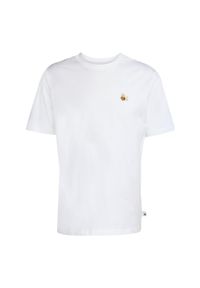 Adidas - Koszulka Dog Hoop Patch Graphic Tee. Kolor: biały. Materiał: bawełna. Wzór: aplikacja, motyw zwierzęcy