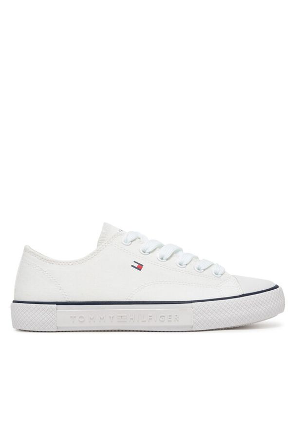 TOMMY HILFIGER - Tommy Hilfiger Trampki T3X9-33846-0890100 Biały. Kolor: biały. Materiał: materiał