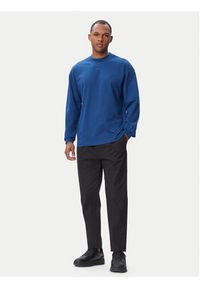 Hugo - HUGO Bluza Daposo 50511029 Niebieski Relaxed Fit. Kolor: niebieski. Materiał: bawełna #5