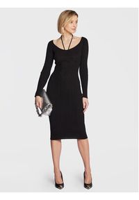 Guess Sukienka dzianinowa W3RK35 Z30L1 Czarny Slim Fit. Kolor: czarny. Materiał: lyocell #5