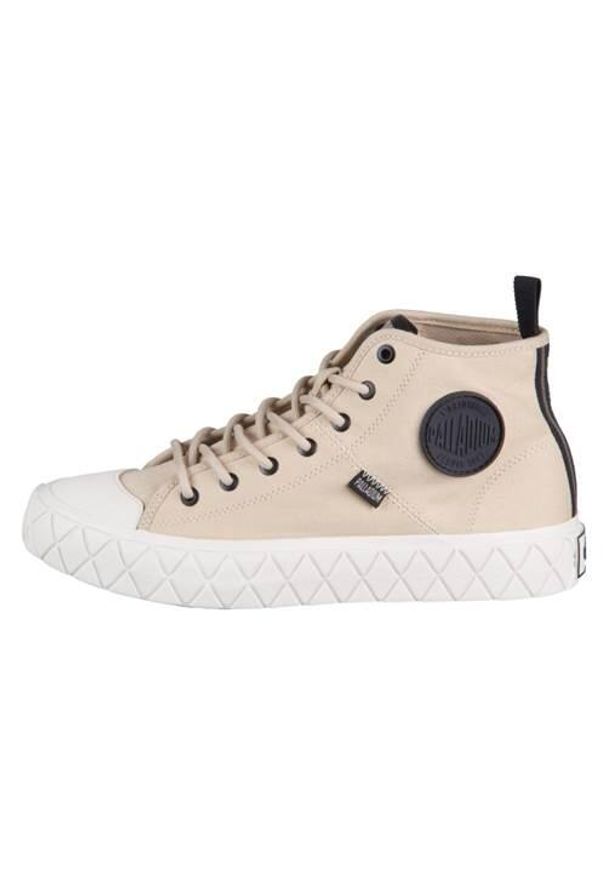 Buty do chodzenia damskie Palladium Palla Ace Mid. Zapięcie: sznurówki. Kolor: beżowy. Materiał: materiał. Szerokość cholewki: normalna. Sport: turystyka piesza