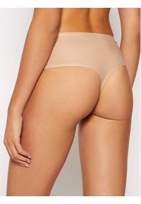 Chantelle Figi Brazylijskie z wysokim stanem Soft Stretch C10690 Beżowy. Stan: podwyższony. Kolor: beżowy. Materiał: syntetyk