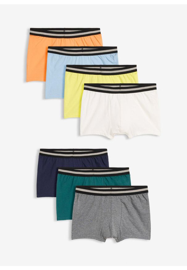 bonprix - Bokserki z miękką bawełną (7 par). Kolor: pomarańczowy. Materiał: bawełna