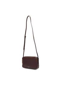 Calvin Klein Torebka Foil Logo Elongated Camera Bag LV04F3276G Bordowy. Kolor: czerwony. Materiał: skórzane #5