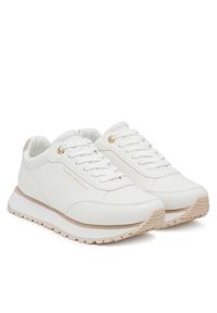 TOMMY HILFIGER - Tommy Hilfiger Sneakersy Low Cut Lace-Up T3A9-33996-1355A Biały. Kolor: biały. Materiał: skóra #3