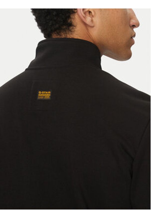 G-Star RAW - G-Star Raw Bluza Nifous Half Zip D26305-D566 6484 Czarny Regular Fit. Kolor: czarny. Materiał: bawełna