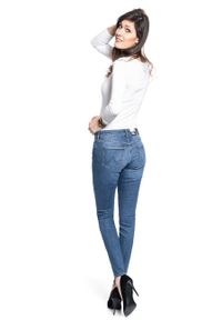 Wrangler - SPODNIE DAMSKIE WRANGLER SKINNY BLUE YOU W28KKR10H #3