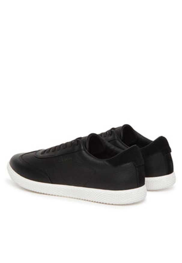Calvin Klein Sneakersy Low Top Lace Up Tmbl Lth HM0HM01803 Czarny. Kolor: czarny. Materiał: skóra