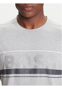 BOSS T-Shirt Iconic Zone 50550113 Szary Regular Fit. Kolor: szary. Materiał: bawełna #4