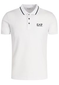 EA7 Emporio Armani Polo 8NPF06 PJ04Z 1100 Biały Regular Fit. Typ kołnierza: polo. Kolor: biały. Materiał: bawełna #4