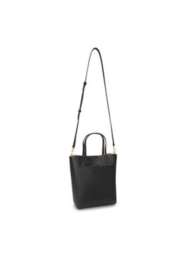 Lauren Ralph Lauren - LAUREN RALPH LAUREN Torebka 431966760005 Czarny. Kolor: czarny. Materiał: skórzane