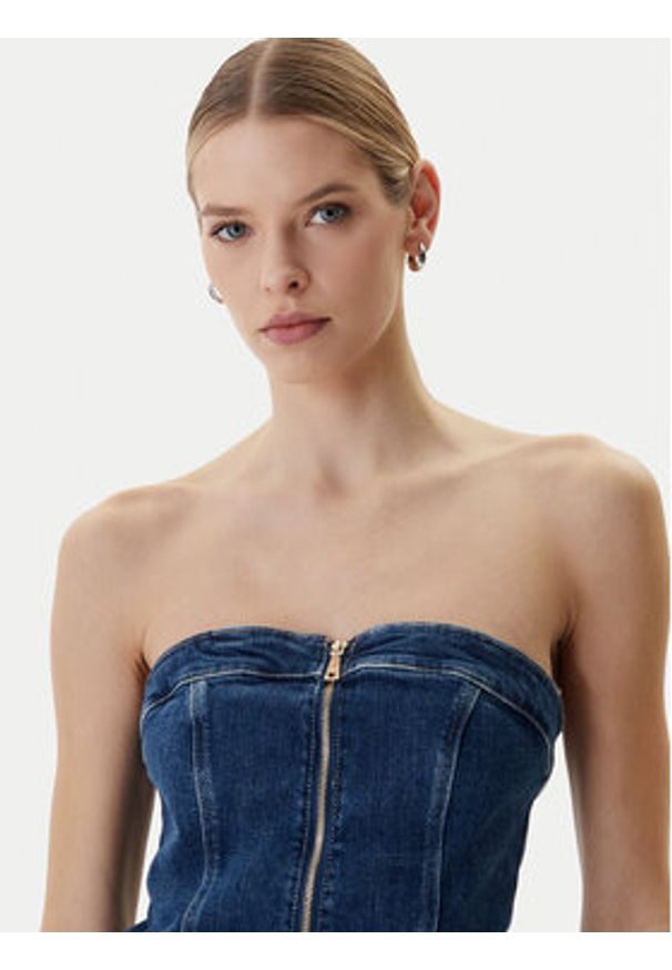 Guess Kombinezon W6RD0I D6883 Niebieski Regular Fit. Kolor: niebieski. Materiał: bawełna