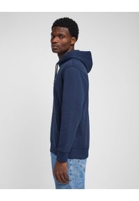 Lee - LEE PLAIN HOODIE MĘSKA BLUZA Z KAPTUREM NIEROZPINANA NAVY L80YFW35. Typ kołnierza: kaptur #5