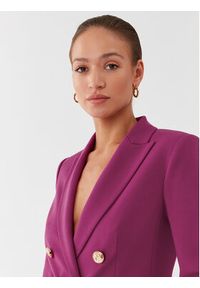 Pinko Marynarka 100256 A15O Fioletowy Regular Fit. Kolor: fioletowy. Materiał: wiskoza