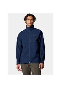 columbia - Kurtka softshell męska Columbia Ascender. Kolor: niebieski. Materiał: softshell