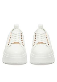 DeeZee Sneakersy AM25237-D Biały. Kolor: biały. Materiał: skóra