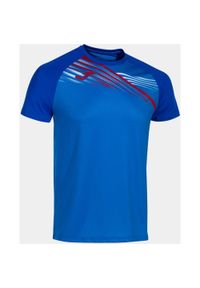 Joma Elite X męska koszulka sportowa, krótki rękaw, rozmiar M. Kolor: niebieski. Długość rękawa: krótki rękaw. Długość: krótkie