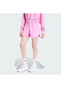 Adidas - adidas Szorty sportowe Soft Lux KA6997 Różowy Loose Fit. Kolor: różowy. Materiał: syntetyk #1