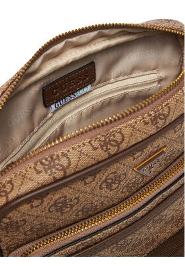 Guess Saszetka HMMILO P5422 Brązowy. Kolor: brązowy. Materiał: skóra