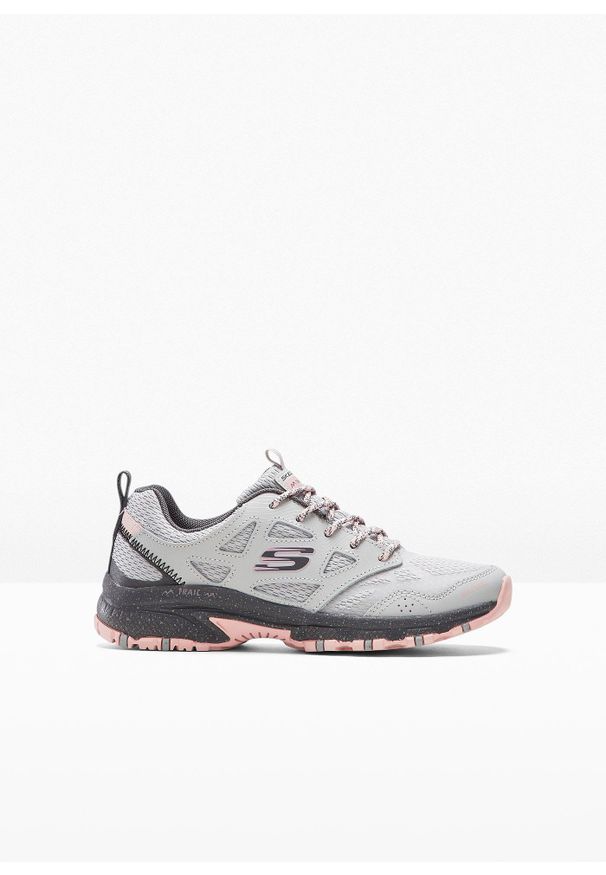 bonprix - Buty trekkingowe Skechers z pianką memory, hydrofobowe. Kolor: szary. Wzór: aplikacja