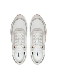 TwinSet - TWINSET Sneakersy 242TCP026 Biały. Kolor: biały. Materiał: skóra