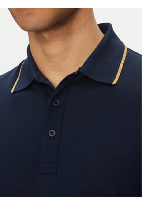 PAUL & SHARK - Paul&Shark Polo 25411236 Granatowy Regular Fit. Typ kołnierza: polo. Kolor: niebieski. Materiał: bawełna