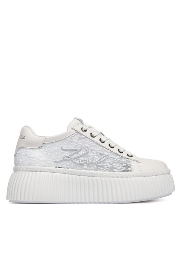 Karl Lagerfeld - KARL LAGERFELD Sneakersy Kreeper Lo KL42326 Biały. Kolor: biały. Materiał: skóra