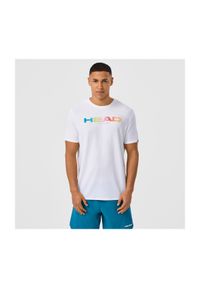 Koszulka Head Rainbow. Kolor: biały. Wzór: nadruk. Sport: tenis
