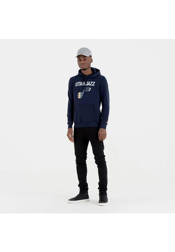 New Era - Bluza z kapturem Utah Jazz NBA. Typ kołnierza: kaptur. Kolor: niebieski
