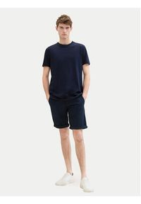 Tom Tailor Szorty materiałowe 1040227 Granatowy Slim Fit. Kolor: niebieski. Materiał: bawełna