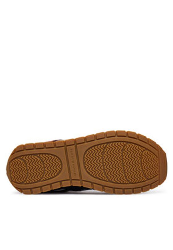 TOMMY HILFIGER - Tommy Hilfiger Sneakersy Th Modern Runner Mix Mat FW0FW09098 Kolorowy. Materiał: skóra. Wzór: kolorowy