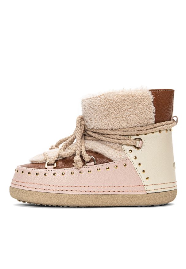 Inuikii - Buty zimowe damskie INUIKII Boot Curly Rock Sand (70101-076). Okazja: do pracy, na spacer, na co dzień. Sezon: zima. Styl: rockowy