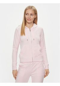 Juicy Couture Bluza Robertson JCAP176 Różowy Regular Fit. Kolor: różowy. Materiał: syntetyk #1