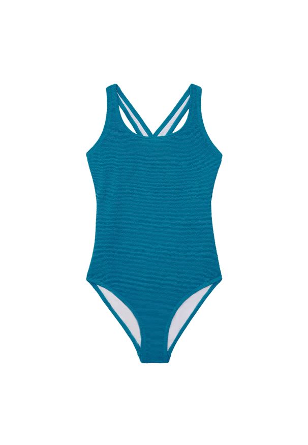 Dziewczęcy jednoczęściowy kostium kąpielowy Protest Sharp. Kolor: niebieski
