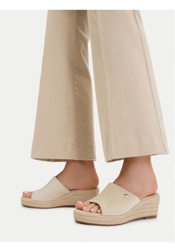 Beverly Hills Polo Club Espadryle EO-R26SS03470 Beżowy. Kolor: beżowy. Materiał: materiał