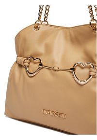 Love Moschino - LOVE MOSCHINO Torebka JC4033PP1MLB0105 Beżowy. Kolor: beżowy. Materiał: skórzane