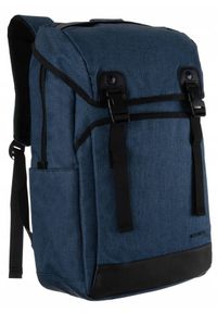 DAVID JONES - Plecak podróżny David Jones granatowy [DH] PC-037 D.BLUE. Kolor: niebieski. Materiał: materiał