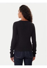 Tommy Jeans Sweter Cable Essential DW0DW22165 Czarny Regular Fit. Kolor: czarny. Materiał: bawełna #5