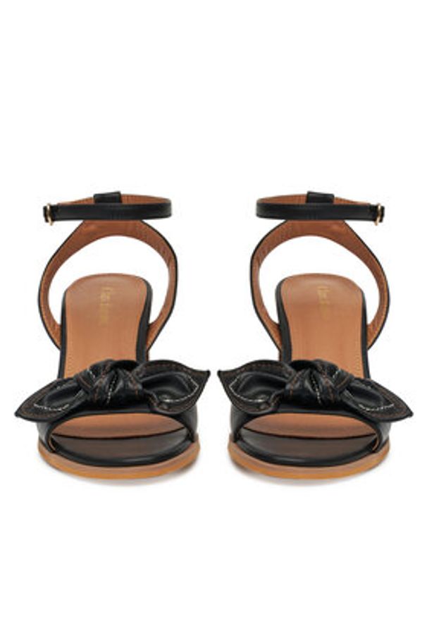 Clara Barson Sandały WS24053-01 Czarny. Kolor: czarny. Materiał: materiał