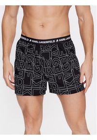 Karl Lagerfeld - KARL LAGERFELD Komplet 3 par bokserek Aop Woven Boxer Short (X3) 235M2108 Czarny. Kolor: czarny. Materiał: bawełna #7