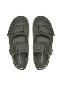 Calvin Klein Jeans Sandały Sandal Velcro Np In Mr YM0YM00940 Zielony. Kolor: zielony. Materiał: materiał #6