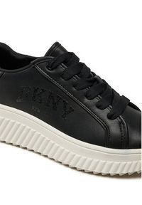 DKNY Sneakersy Larissa K4403232 Czarny. Kolor: czarny. Materiał: skóra #5