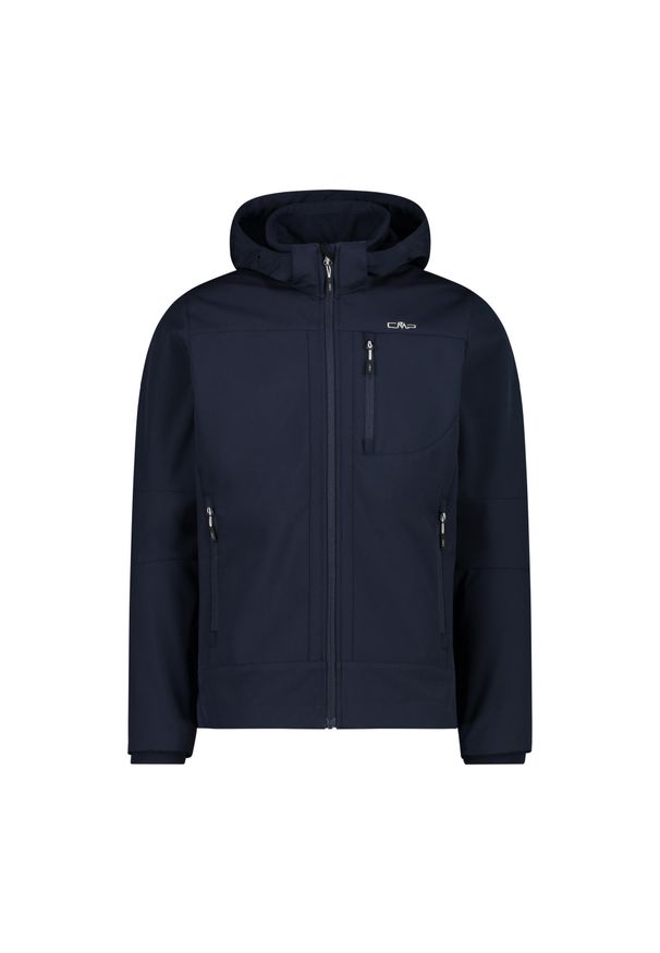 Kurtka męska turystyczna CMP 3A01787N. Typ kołnierza: kaptur. Kolor: niebieski. Materiał: softshell. Sport: turystyka piesza