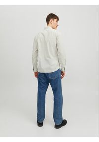 Jack & Jones - Jack&Jones Koszula 12235969 Biały Slim Fit. Kolor: biały. Materiał: bawełna #4