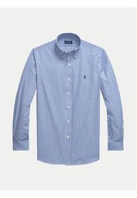 Polo Ralph Lauren Koszula 710928255008 Niebieski Custom Fit. Typ kołnierza: polo. Kolor: niebieski. Materiał: bawełna #6