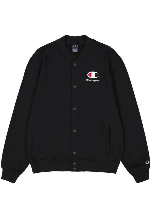 Champion - Męska Kurtka Bomber. Kolor: czarny. Sport: turystyka piesza